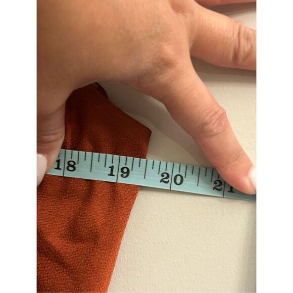 NWT She + Sky drape neck bodysuit rust color M - Picture 6 of 7